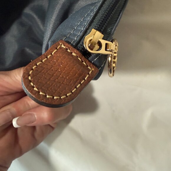 Longchamp Lepliage Blue Nylon Tote Shoulder Bag Foldable Design - Picture 10 of 16